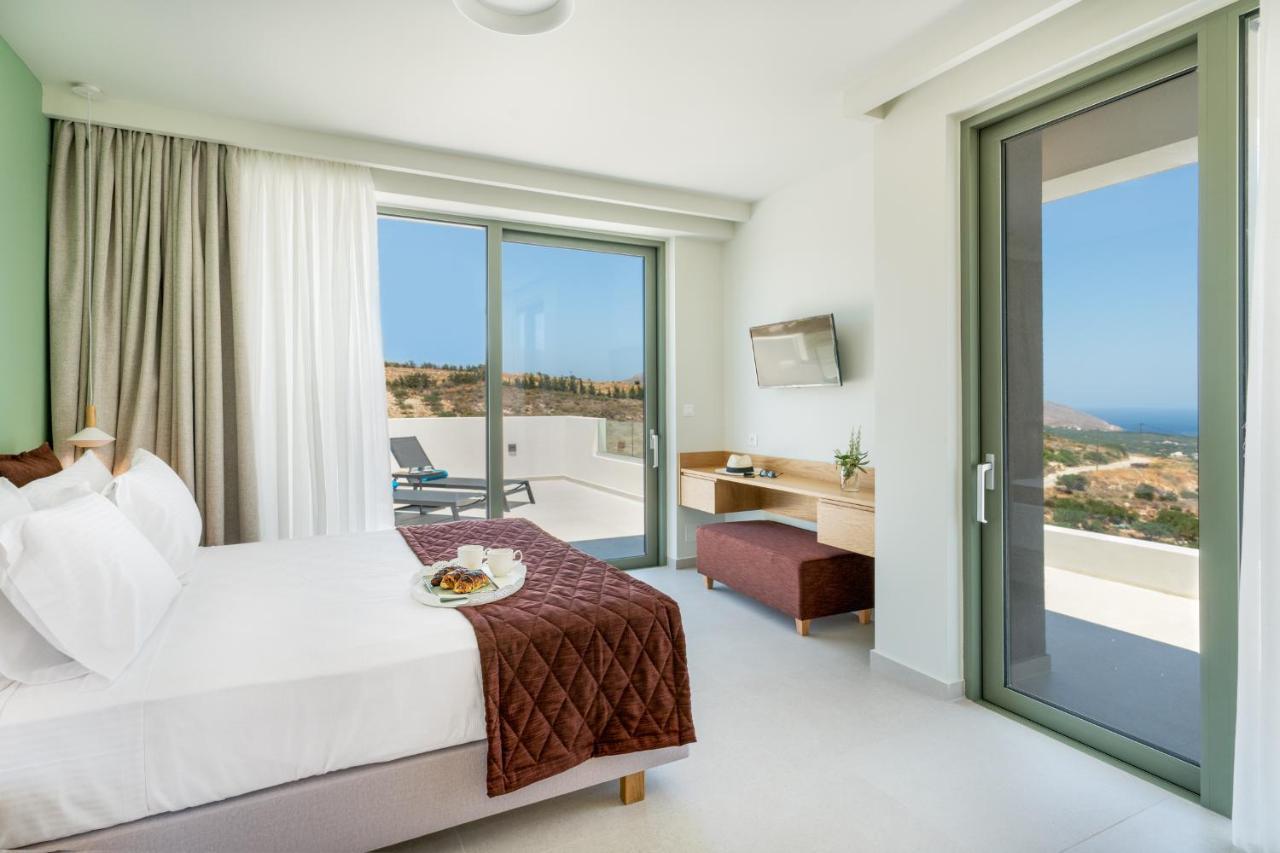 Luxurious Villa Cretan Aura With Private Heated Pool, Jacuzzi And Playroom Agios Ioannis  ภายนอก รูปภาพ